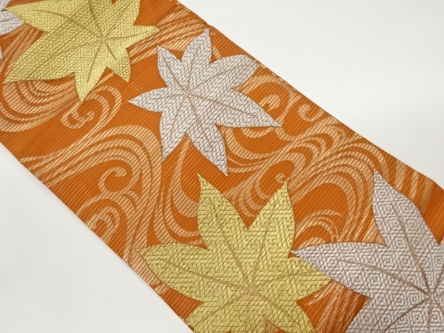 竜田川模様織出し夏用名古屋帯